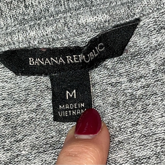 Banana Republic GRAY Long Sleeve V-Neck Knit Sweater Rayon Blend PULLOVER Mens M - Picture 11 of 14